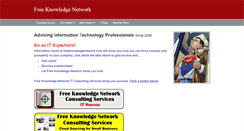 Desktop Screenshot of freeknowledgenetwork.com